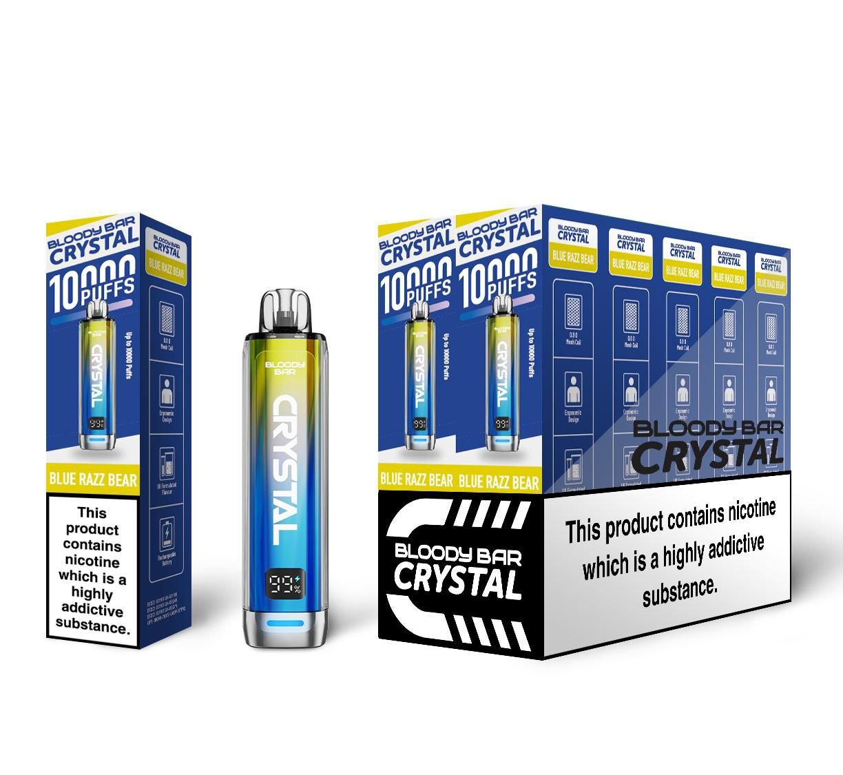 Bloody Bar Crystal 10K Puff Prefilled Pod Kit - Box of 10