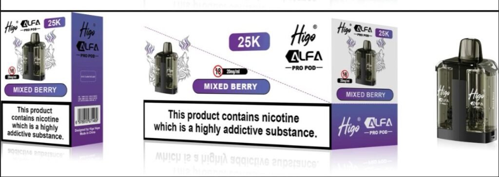Higo Alfa Pro 25k Prefilled Pods Pack Of 5 Simbavapeswholesale 3396471 1024x365