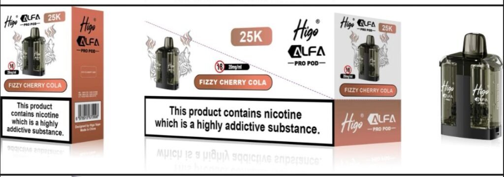 Home Higo Alfa Pro 25K Prefilled Replacement Pods - Pack of 5