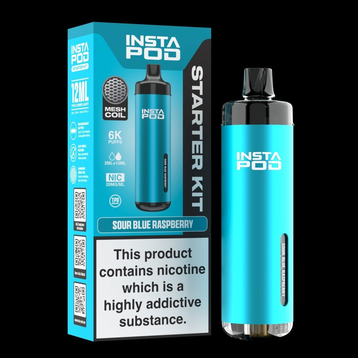 insta pod 6k prefilled pod vape kit box of 5 sour blue raspberry ukvaper wholesale.jpg insta pod 6k prefilled pod vape kit box of 5 sour blue raspberry ukvaper wholesale.jpg