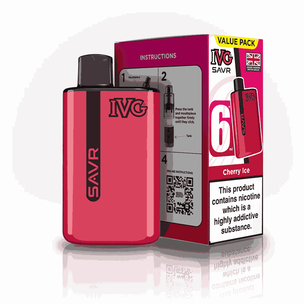 ivg savr 3000 disposable vape box of 5 cherry ice ukvaper wholesale.png ivg savr 3000 disposable vape box of 5 cherry ice ukvaper wholesale.png