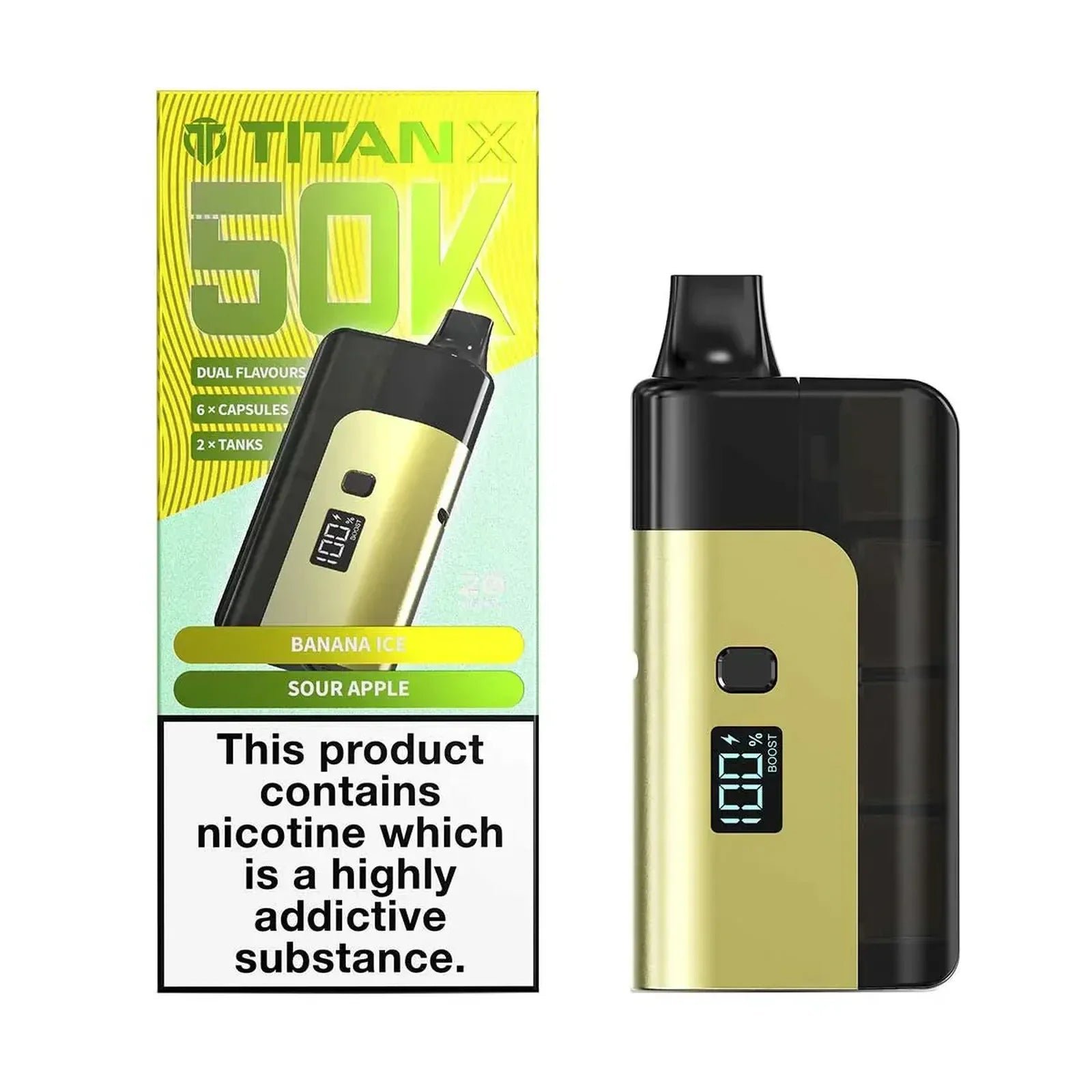 titan x 50k prefilled pod kit box of 5 bananaice ukvaperwholesale.jpg titan x 50k prefilled pod kit box of 5 bananaice ukvaperwholesale.jpg