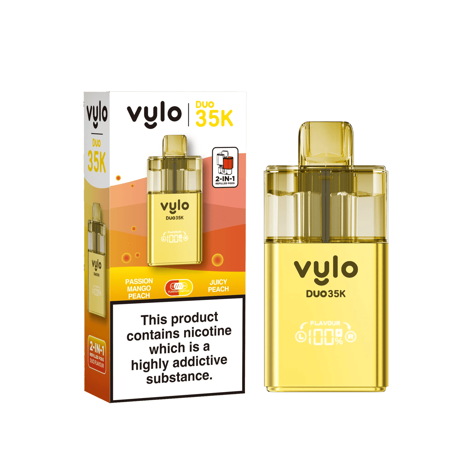 vylo duo 35k prefilled 2 in 1 pod vape box of 5 passion mango peach juicy peach ukvaper wholesale.png vylo duo 35k prefilled 2 in 1 pod vape box of 5 passion mango peach juicy peach ukvaper wholesale.png